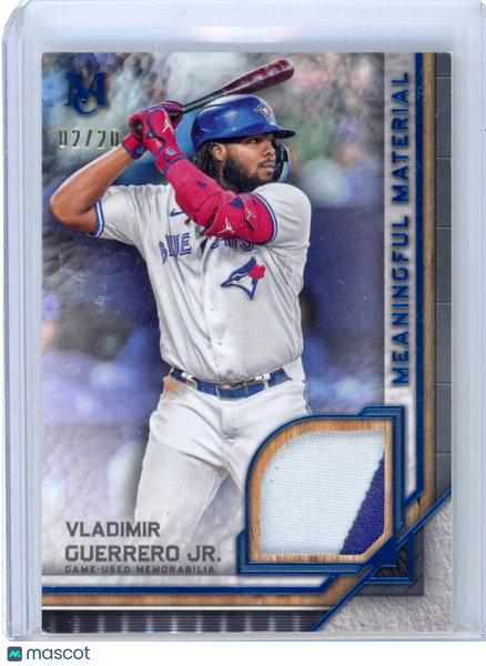 Vladimir Guerrero Jr. - 2023 Topps Museum Collection 2/20 Game-Used Memorabilia