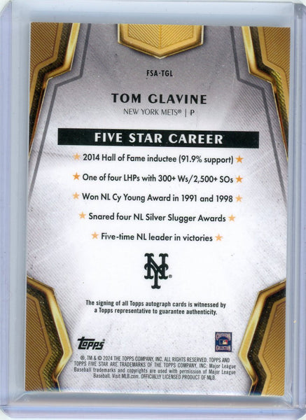 Tom Glavine - 2024 Topps Five Star Auto