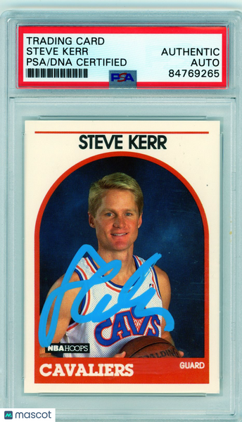 Steve Kerr - 1989 Hoops Signed IP Auto PSA Authentic Certified