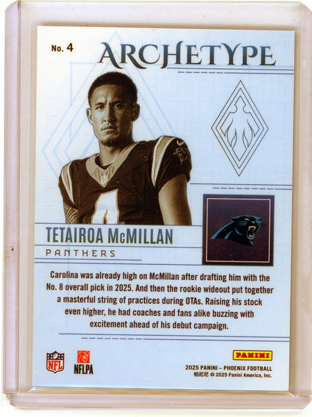 Tetairoa McMillan - 2025 Panini Phoenix Archetype Rookie Case Hit #4