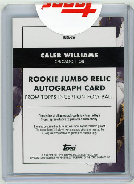 Caleb Williams - 2024 Topps Inception Rookie Jumbo Relic Auto 71/99