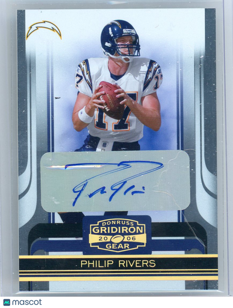 Philip Rivers - 2006 Donruss Gridiron Gear Auto 03/17