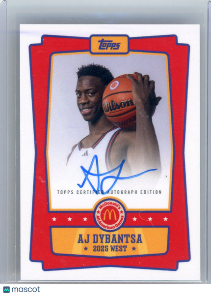 AJ Dybantsa - 2025 Topps Chrome McDonald's All American Auto Edition EA-AD