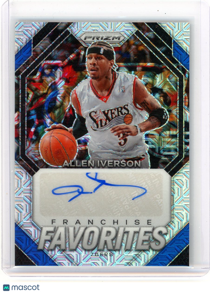 Allen Iverson - 2023 Panini Prizm Franchise Favorites Auto Mojo 21/25