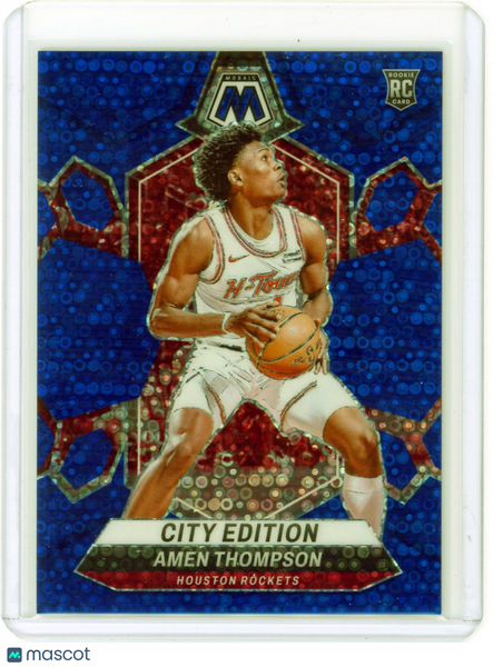 Amen Thompson - 2024 Panini Mosaic Prizm Blue Disco Rookie 63/85
