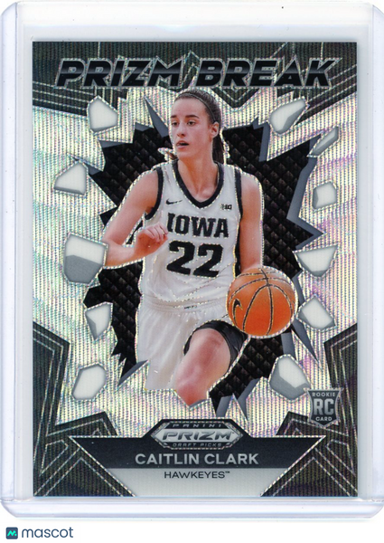 Caitlin Clark - 2024 Panini Prizm Draft Picks Prizm Break Rookie Wave 95/99