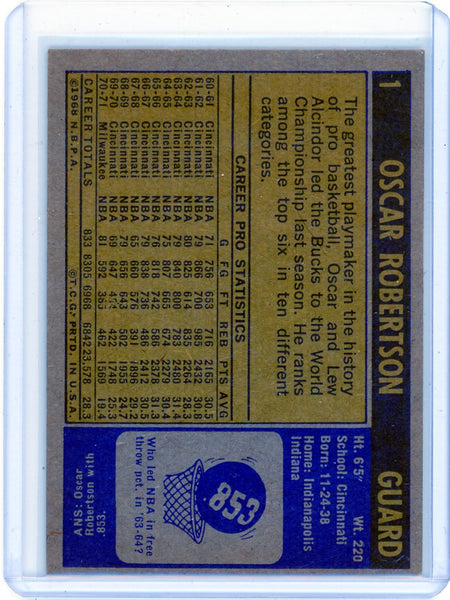 Oscar Robertson - 1971 Topps Basketball #1