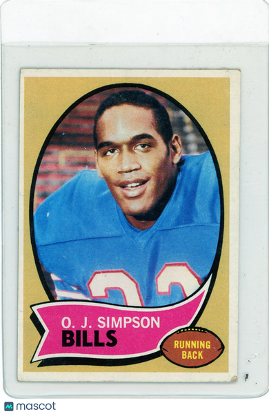 O.J. Simpson - 1970 Topps Football #90