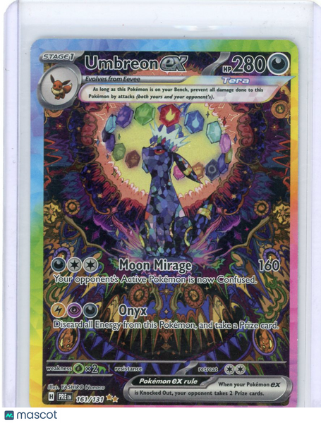 2025 Prismatic Evolutions Umbreon EX Holo Secret Rare SAR #161/131