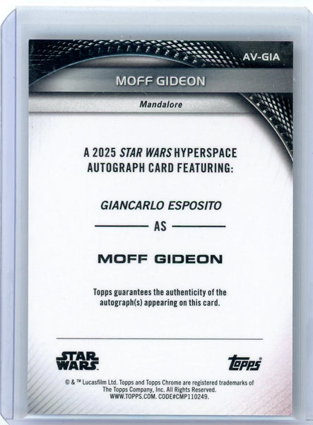 2025 Topps Chrome Star Wars Hyperspace Giancarlo Esposito #AV-GIA