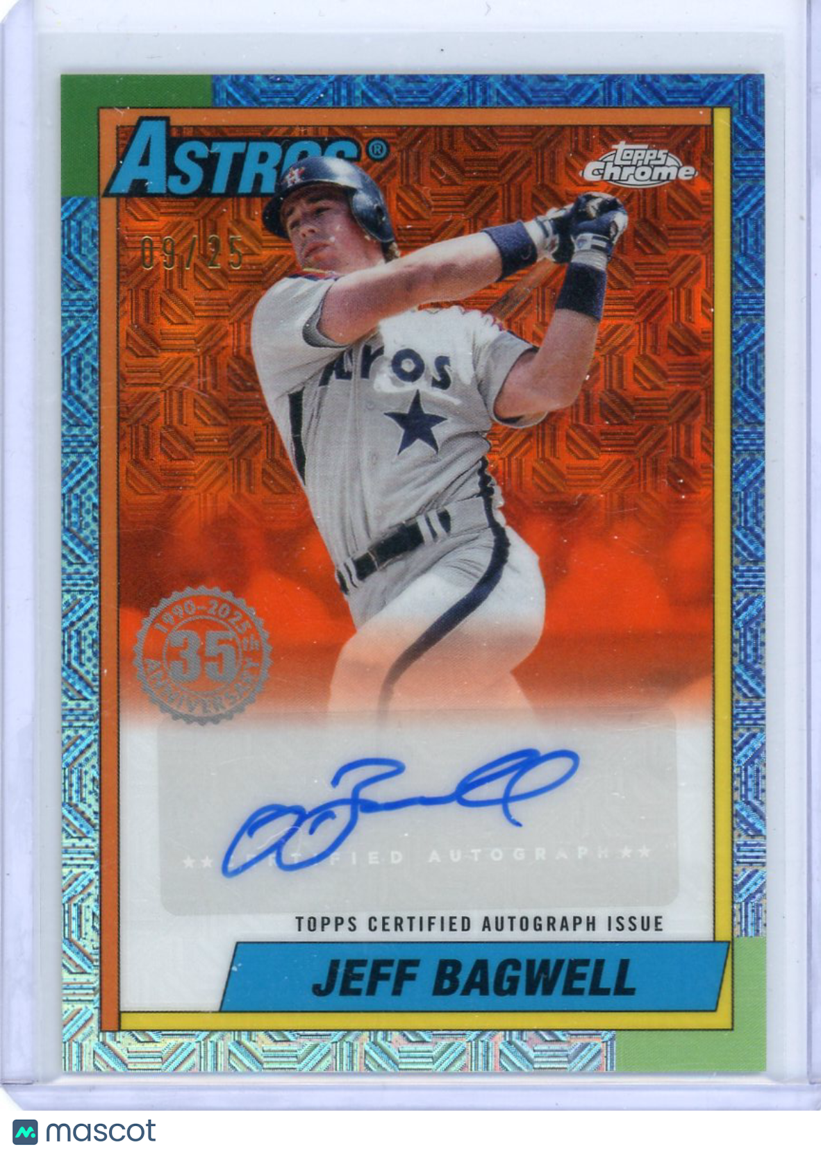 Jeff Bagwell - 2025 Topps Chrome 1988 Topps Baseball Blue Mojo