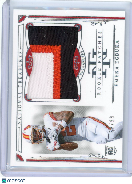 Emeka Egbuka - 2026 Panini National Treasures 68/99 RC Rookie Patches