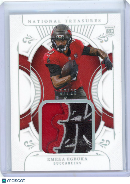 Emeka Egbuka - 2023 Panini National Treasures Treasured Patches RC 17/25 Patch