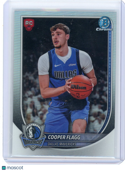 Cooper Flagg - 2025 Bowman Chrome Red Rookie Logo Shield