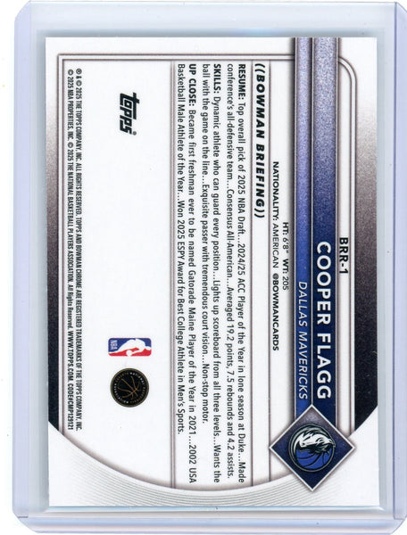 Cooper Flagg - 2025 Bowman Chrome Red Rookie Logo Shield