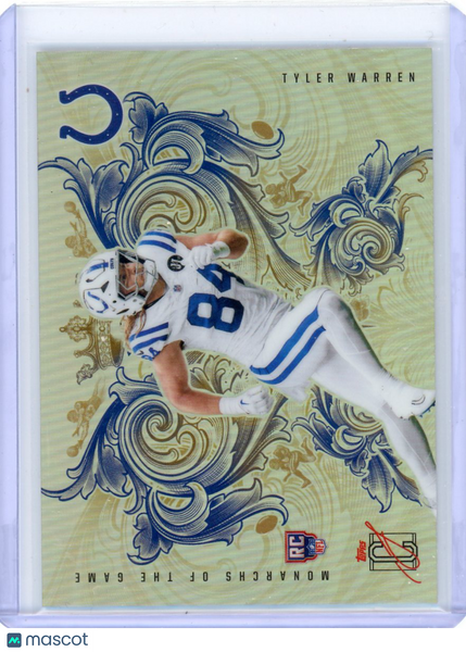 Tyler Warren - 2025 Topps Signature Class Monarchs of the Game Rookie CASE HIT