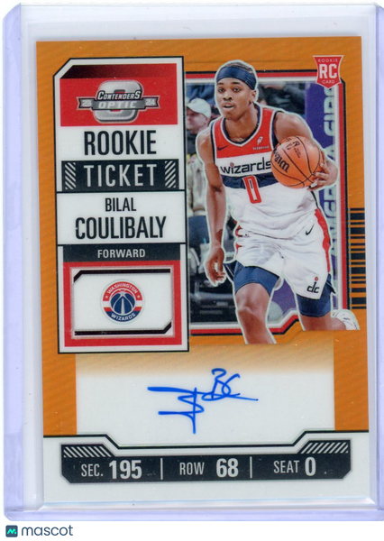 Bilal Coulibaly - 2024 Panini Contenders Optic Orange Rookie Auto 17/25