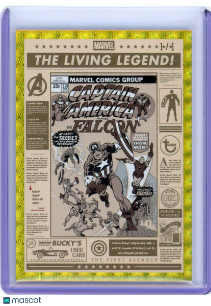 CAPTAIN AMERICA & FALCON - 2026 Topps Marvel Brooklyn Living Legend 1/1 #NH-13
