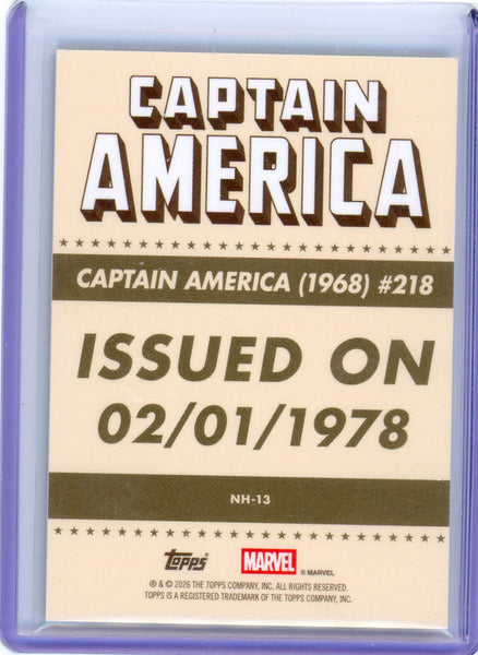 CAPTAIN AMERICA & FALCON - 2026 Topps Marvel Brooklyn Living Legend 1/1 #NH-13