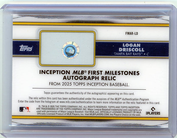 Logan Driscoll - 2025 Topps Inception Rookie Auto Milestones Blue 16/25 FMAR-LD