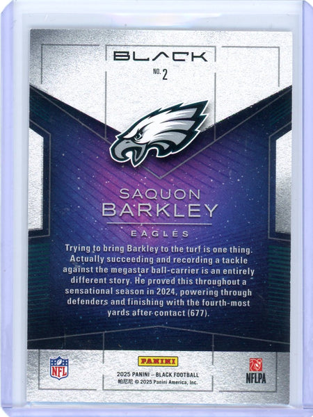 Saquon Barkley - 2025 Panini Black White Night Case Hit