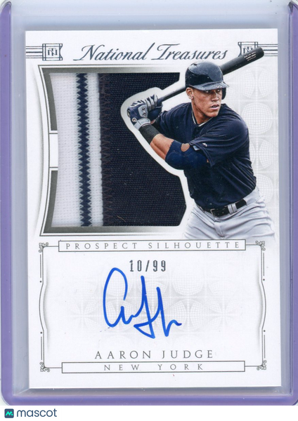 Aaron Judge - 2015 Panini National Treasures Prospect Silhouette Patch Auto /99