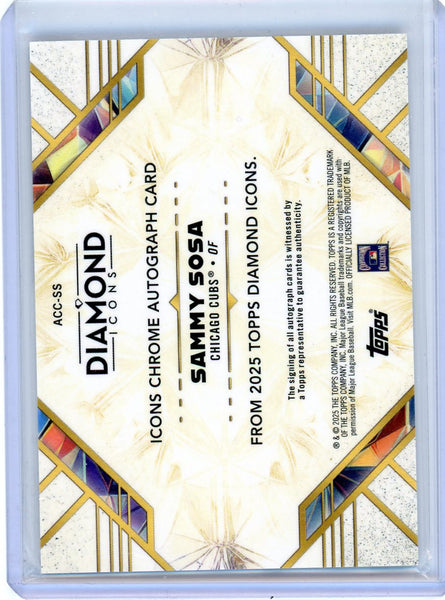 Sammy Sosa - 2025 Topps Diamond Icons Auto 06/25