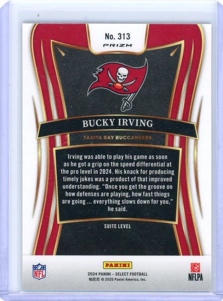 Bucky Irving - 2025 Panini Select Prizm Suite Level Tiger Rookie #313