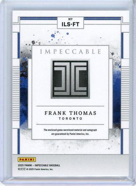 Frank Thomas - 2025 Panini Impeccable Baseball  Lumber Signatures 40/99