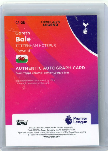 Gareth Bale - 2026 Topps Chrome Premier League 09/10