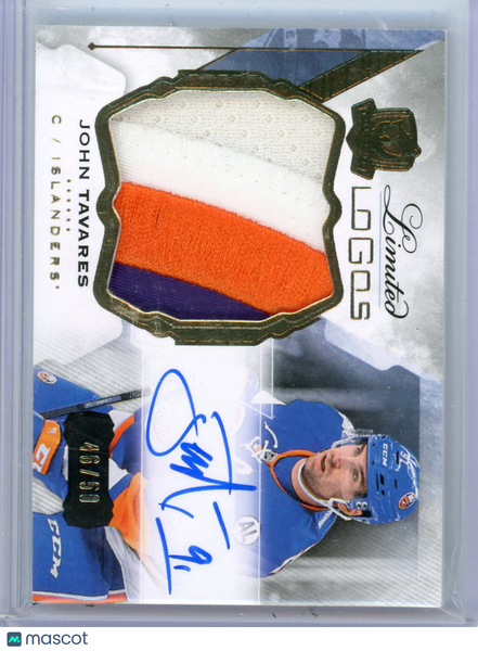 John Tavares - 2015 Upper Deck The Cup Limited Logos Patch 46/50 Memorabilia