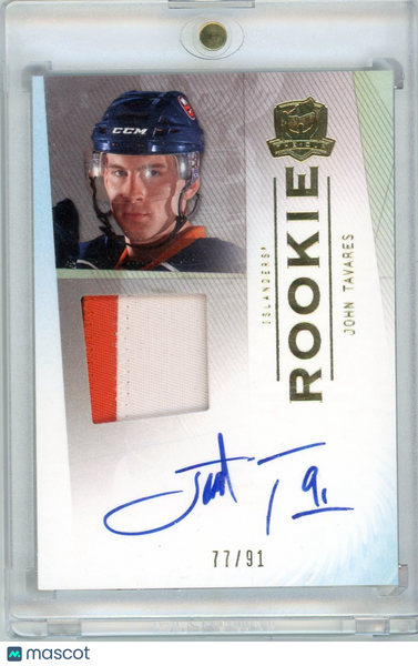 John Tavares - 2010 Upper Deck The Cup Patch 17/91 Event-Used Hockey Memorabilia