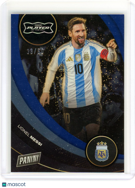 Lionel Messi - 2026 Panini Player of the Day Blue Foil 33/50 #11 Argentina