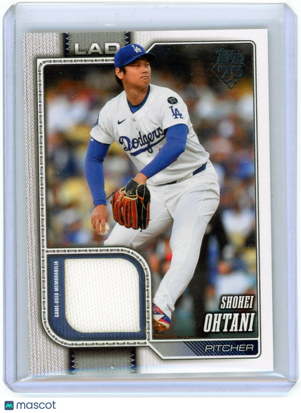Shohei Ohtani - 2026 Topps Series Two Real One Relic Jersey Card #500 Dodgers