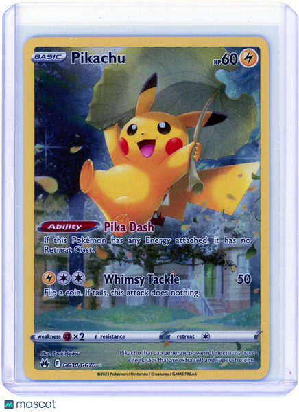 2023 Crown Zenith Pikachu Holo Rare #GG30/GG70