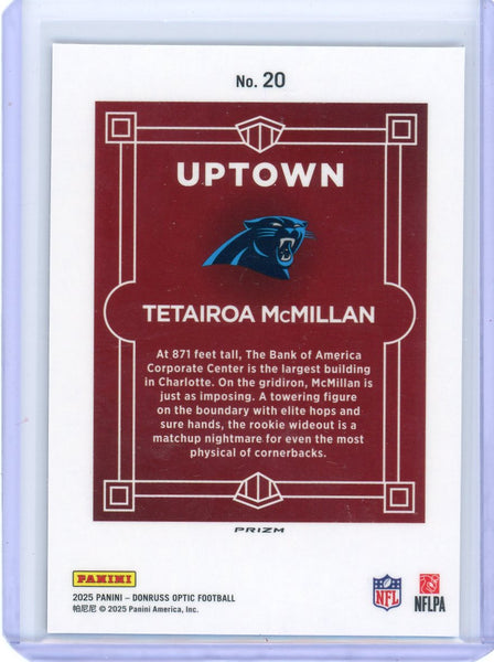 Tetairoa McMillan - 2025 Panini Donruss Optic Uptown Rookie