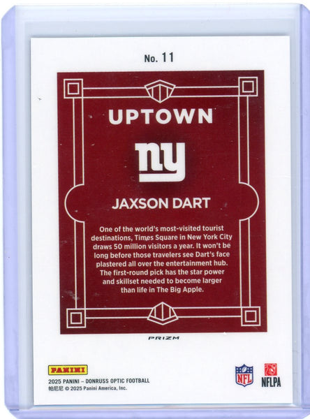 Jaxson Dart - 2025 Panini Donruss Optic Uptown Rookie