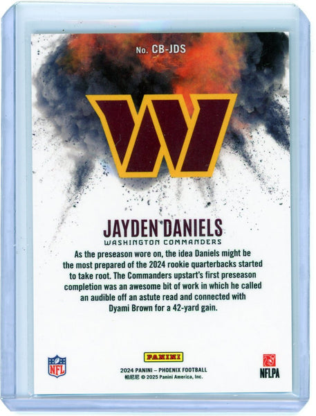 Jayden Daniels - 2025 Panini Phoenix Color Blast Burst Rookie CB-JDS