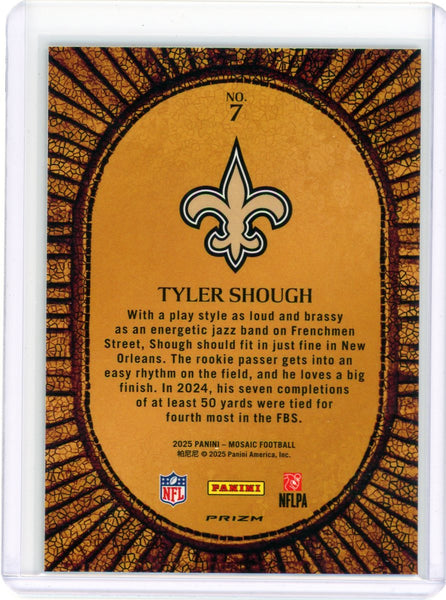 Tyler Shough - 2025 Panini Mosaic Prizm Micro Mosaic Case Hit Rookie #7
