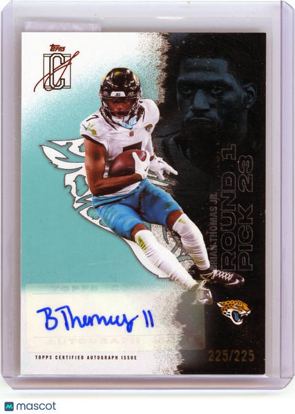 Brian Thomas Jr. - 2025 Topps Signature Class Football Auto Aqua 225/225