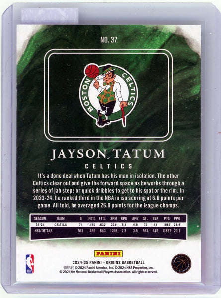 Jayson Tatum - 2024 Panini Origins Basketball Pink Neon 04/15 #37