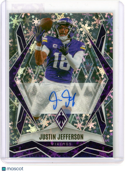 Justin Jefferson - 2025 Panini Phoenix Snowflake Auto 07/10 #135