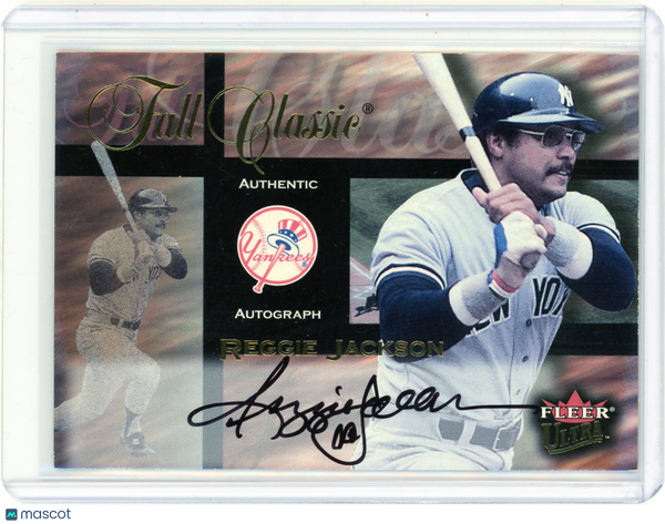 Reggie Jackson - 2001 Fleer Ultra Fall Classic Auto