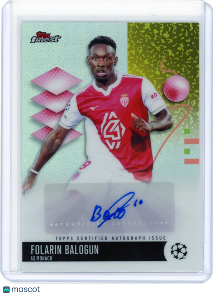 Folarin Balogun - 2026 Topps Finest UEFA Club Competitions Auto Refractor (A)