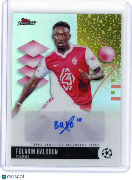 Folarin Balogun - 2026 Topps Finest UEFA Club Competitions Auto Refractor (B)
