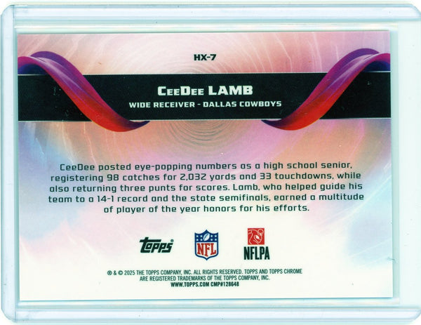 CeeDee Lamb - 2025 Topps Chrome Football Helix #HX 7