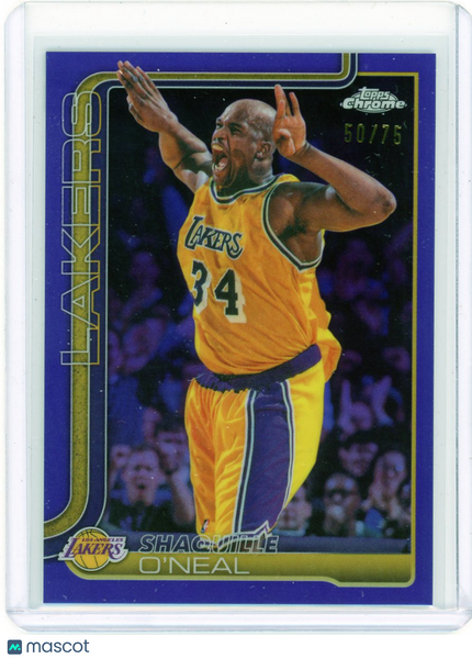 Shaquille O'Neal - 2026 Topps Chrome Update Purple Refractor 50/75