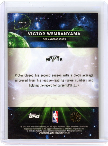 Victor Wembanyama - 2025-26 Topps Chrome Planetary Pursuit Sun Case Hit SP
