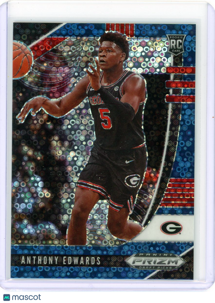 Anthony Edwards - 2020 Panini Prizm Draft Blue Disco Circles Rookie 071/175