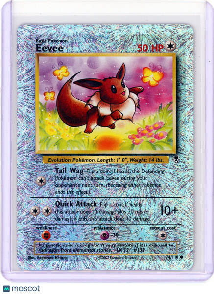 2002 Legendary Collection Eevee Reverse Holo #74/110